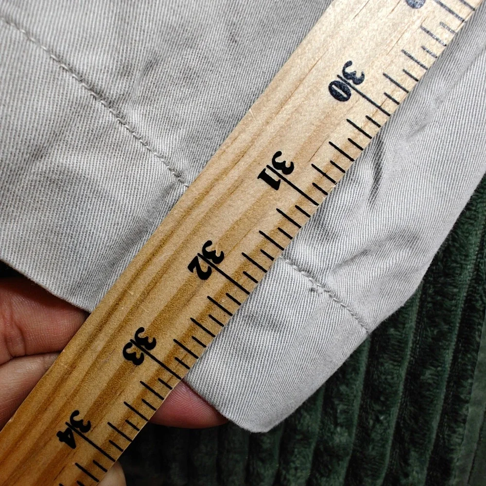 VTG Polo Ralph Lauren Mens Chino Pants 36x34 Khaki Tan Cotton Straight Leg
